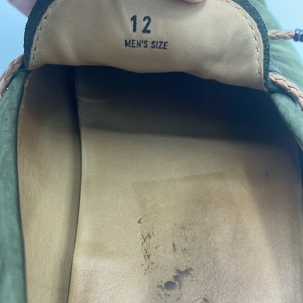 Tod’s Green Suede Tie Loafers - Size 12 - Picture 13 of 13